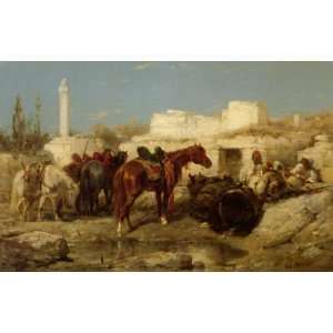  FRAMED oil paintings   Adolf Schreyer   24 x 16 inches 