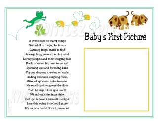 Little Boys Are Frogs Snails Puppy Dog Tails~BABY Ultrasound Poem 