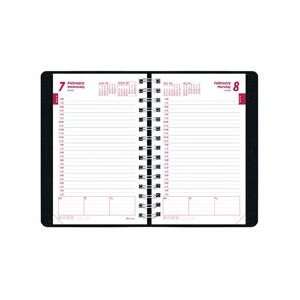  Daily/monthly Planner, Soft Cover w/Twin Wire Binding 