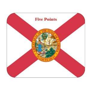  US State Flag   Five Points, Florida (FL) Mouse Pad 