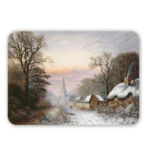  Winter landscape, 1869 (oil on panel) by   Mouse Mat 