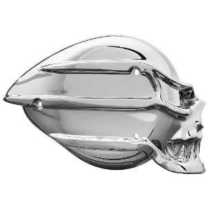   Chrome Skull Air Cleaner Cover for S&S E or G Carburetors   Chrome