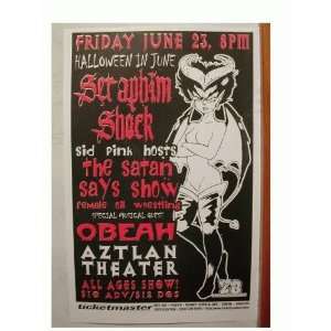  Seraphin Shock Obeah Denver Colorado Concert Poster