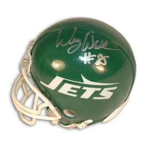  Autographed Wesley Walker New York Jets Mini Helmet 
