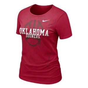   Womens Crimson Nike 2011 Football Practice T Shirt