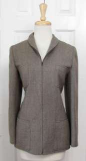 Vtg VALENTINO Boutique Menswear Inspired Wool Equestrian Jacket Coat 