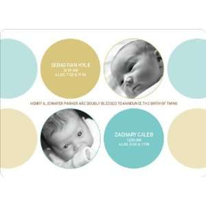  Modern Twin Birth Announcements with 2 Photos Health 