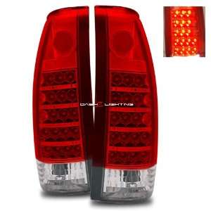  92 94 Chevy Blazer LED Tail Lights   Red Clear Automotive