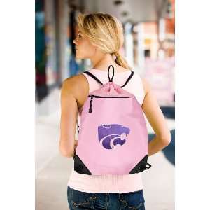  K State Logo Pink Cinch Bag