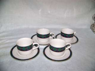 Pfaltzgraff Amalfi Set of 4 Cups and Saucers  