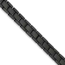 Chisel® Stainless Steel Black Plating Man 8.5 Bracelet  