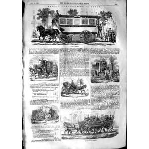   1853 Paris Transport Omnibus Railway Fiacre Citadine