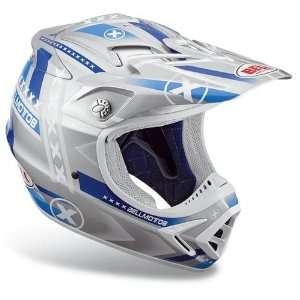  Bell Moto 8 Factory X Blue/Grey Face Motocross Helmet 2010 Model 