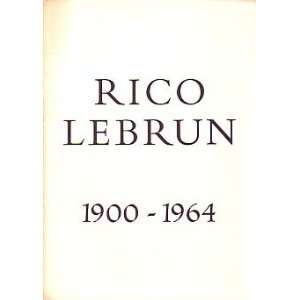   1900 1964 Rico; Silvan Simone Gallery LeBrun  Books