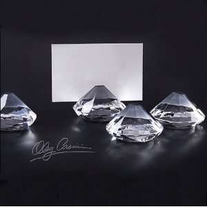  Cassini Crystal Gem Set of 4 Place Card Holders Jewelry