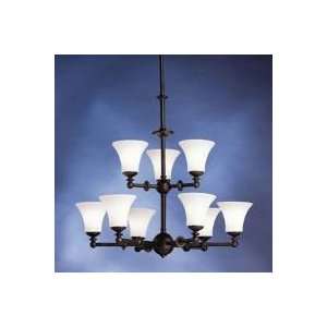  Kichler Hamden Olde Auburn 9Lt Chandelier   1628/1628 