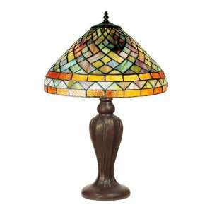  22 Geometric Design Tiffany Style Table Lamp