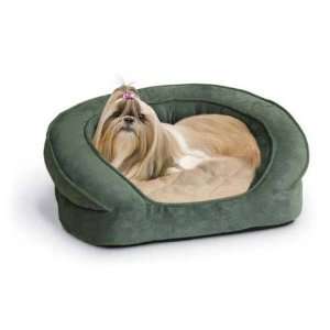  Deluxe Ortho Bolster Sleeper Small Green Paw   784770 