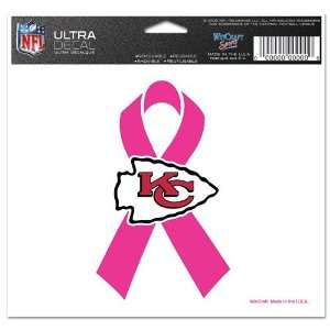   City Chiefs Breast Cancer Awareness 4x6 Ultra Decal