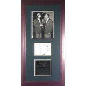  Sam Snead Autographed Masters Scorecard Framed with 