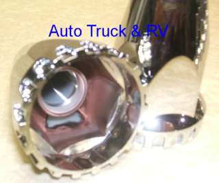 20 Chrome Treaded ABS Lug Nut Covers 33 mm flanged Semi Truck Wheel 