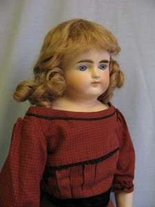 25 Antique German Bisque closed mouthTurned head doll Beautiful 