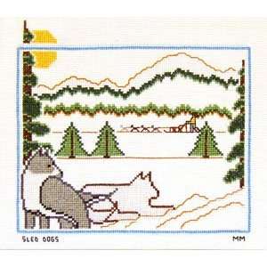  Sled Dogs Counted Cross Stitch Pattern