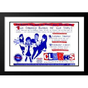  Clerks 20x26 Framed and Double Matted Movie Poster   Style 
