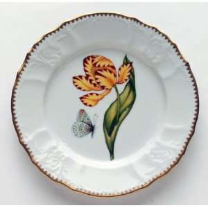Anna Weatherley Old Master Tulips Salad Plate Yellow/Red  