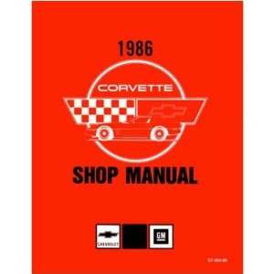    1986 CHEVROLET CORVETTE Shop Service Repair Manual Book Automotive