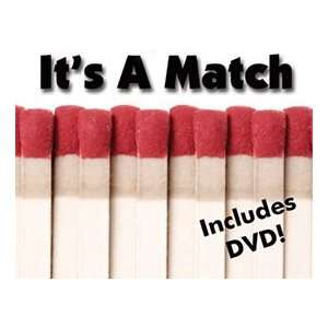   Match w/ DVD Card Magic Trick Platform Close Up 