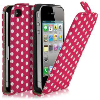 London Magic Store   Polka Dot Flip Leather Case For Apple iPhone 4 4G 