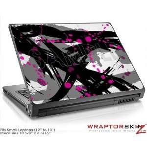  Small Laptop Skin Abstract 02 Pink Electronics
