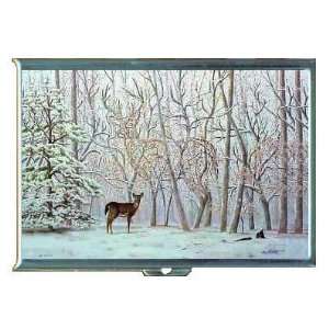 Deer Optical Illusion Hidden ID Holder, Cigarette Case or Wallet MADE 