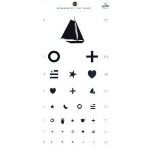  MEDICAL/SURGICAL   Kindergarten Plastic Eye Chart #1243 