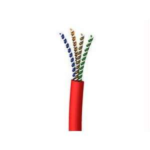  500ft CAT5e Solid PVC CMR Cable Red Electronics