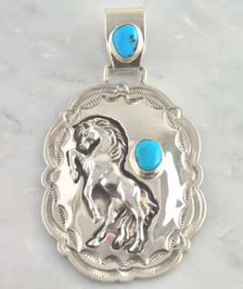 Sterling Silver Horse Overlay Turquoise Bracelet  