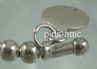 Silpada Sterling Silver Bead Charm Flexible Cuff Bracelet ~ B0744 