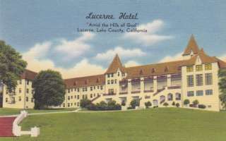 Lucerne Hotel Lake County FL ad vintage Postcard  
