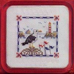  Harbour A Cross Stitch Coaster Kit By Textile Heritage 