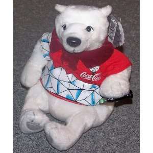  1999 Coca Cola Beanie  Polar Bear in Golf Shirt Toys 