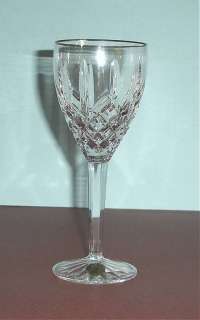 Waterford Araglin Platinum Wine Glass (Claret) Crystal 6 oz. New 