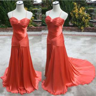 NWT CLARISSE $245 PAPAYA Party Evening Ball Gown 14  