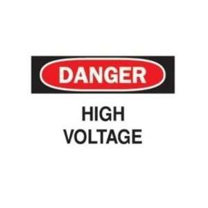  84876 Brady 7X10 Danger High Voltage Safety Sign (Sticker 