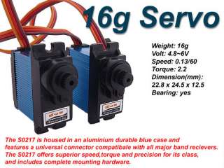 16g Servos Aluminium Case (S0217) For Airplane Helico