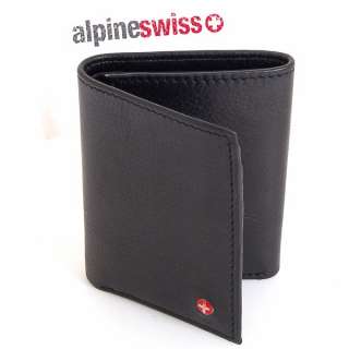   Leather Alpine Swiss Card Case ID Gift Bag Classic Style New  