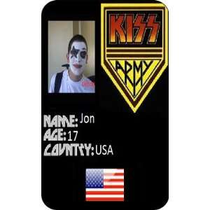  KISS ARMY Fan ID Card press pass concert ticket Office 
