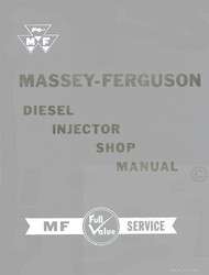 Massey Ferguson Diesel Injector Shop Service Manual  
