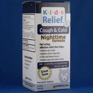Homeolab Kids Relief Remedies Cough & Cold Nighttime Syrups 3.4 fl 