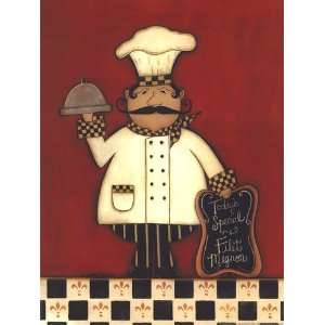  Soup of the Day Chef by Scherry Talbott 12.00X16.00. Art 